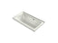 Archer® 60" X 30" Alcove Whirlpool Bath With Bask® Heated Surface, Left Drain