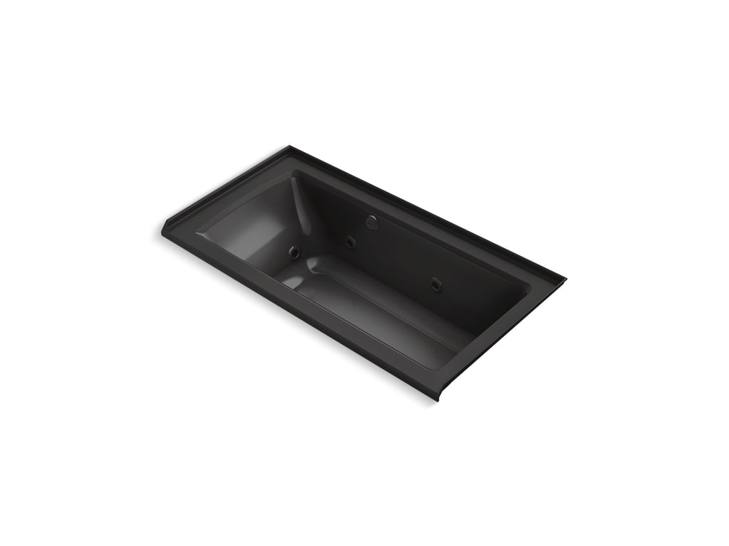 Archer® 60" X 30" Alcove Whirlpool Bath With Bask® Heated Surface, Right Drain