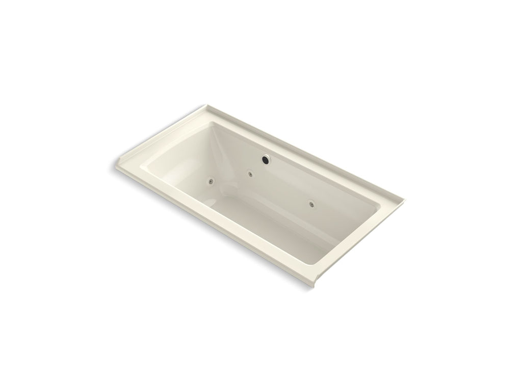 Archer® 60" X 30" Alcove Whirlpool Bath With Bask® Heated Surface, Right Drain