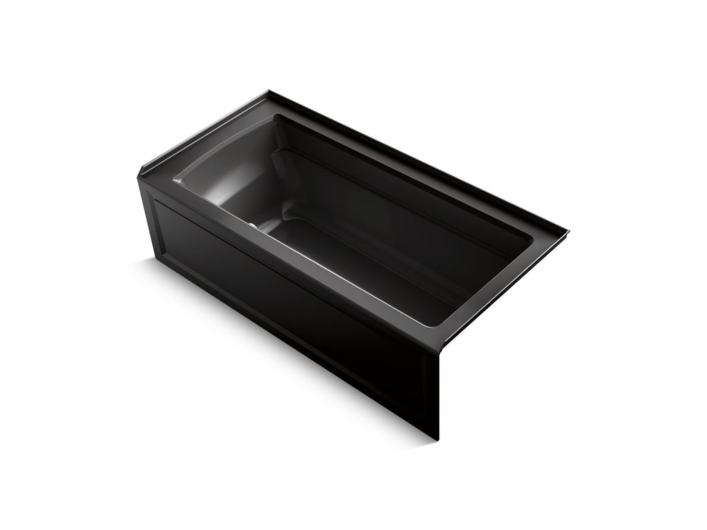 Archer® 66" X 32" Alcove Heated Bubblemassage™ Air Bath With Bask® Heated Surface, Right Drain