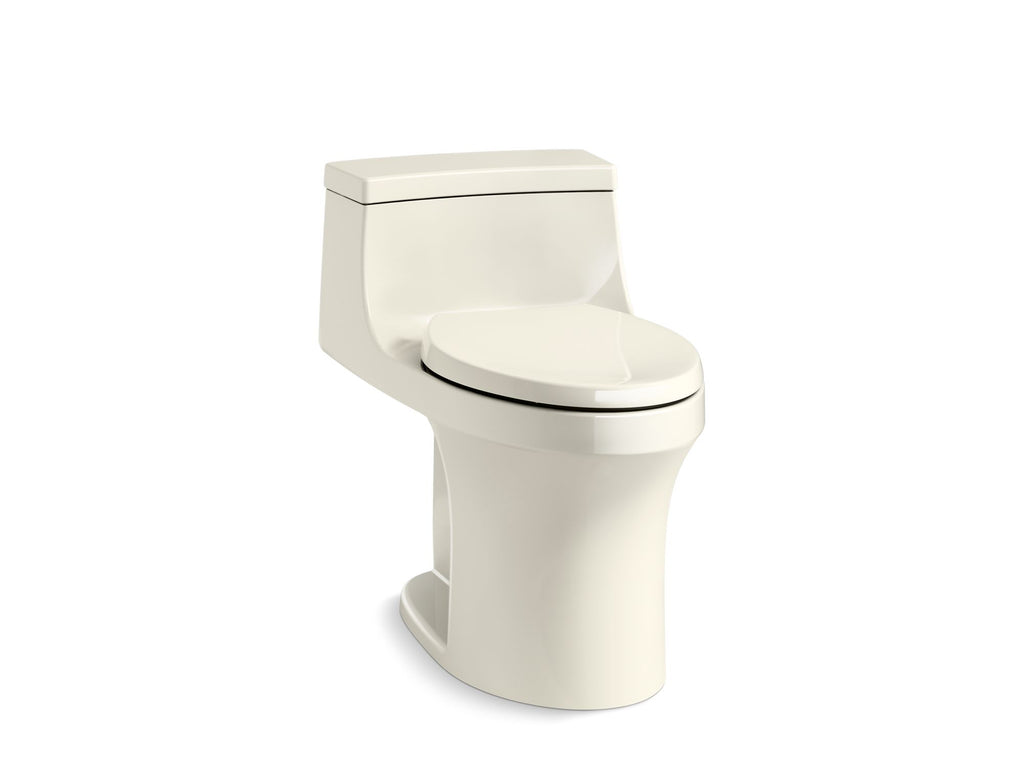 San Souci® One-Piece Compact Elongated Toilet With Concealed Trapway, 1.28 Gpf