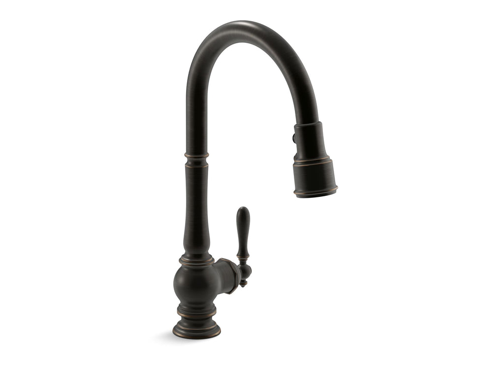 Artifacts® Pull-Down Kitchen Sink Faucet With Three-Function Sprayhead