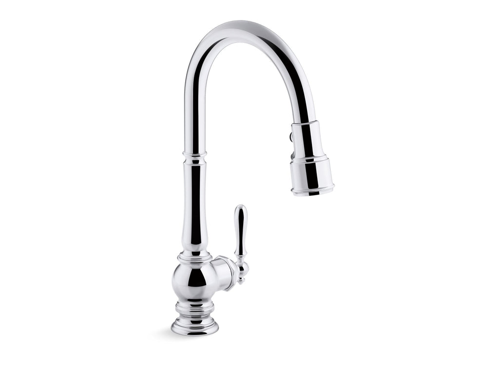 Artifacts® Pull-Down Kitchen Sink Faucet With Three-Function Sprayhead
