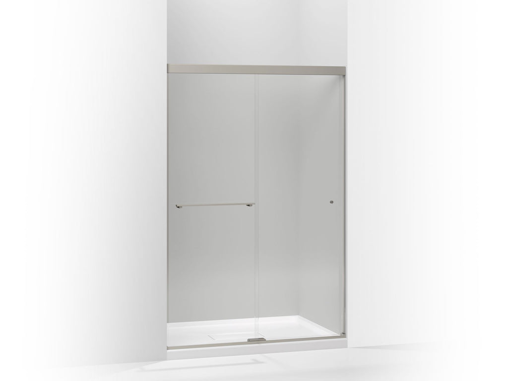 Revel® Sliding Shower Door, 70" H X 44-5/8 - 47-5/8" W, With 1/4" Thick Crystal Clear Glass