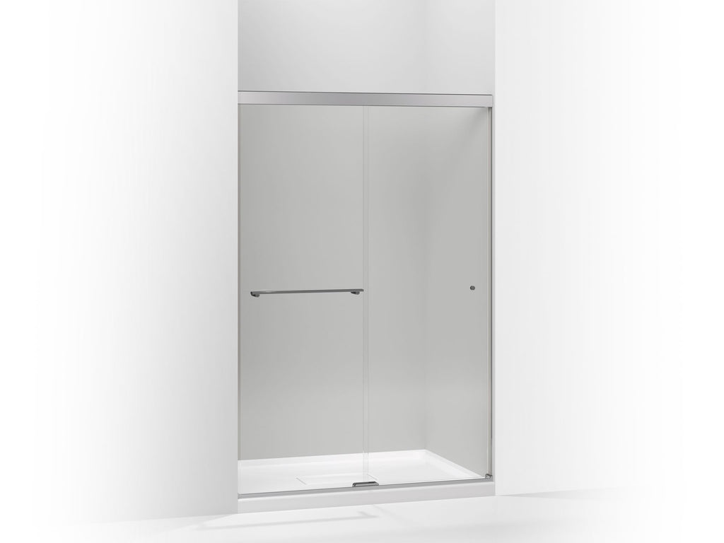 Revel® Sliding Shower Door, 70" H X 44-5/8 - 47-5/8" W, With 1/4" Thick Crystal Clear Glass