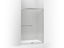 Revel® Sliding Shower Door, 70" H X 44-5/8 - 47-5/8" W, With 1/4" Thick Crystal Clear Glass