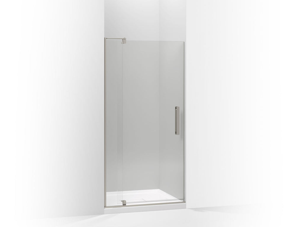 Revel® Pivot Shower Door, 70" H X 31-1/8 - 36" W, With 1/4" Thick Crystal Clear Glass