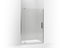 Revel® Pivot Shower Door, 74" H X 43-1/8 - 48" W, With 5/16" Thick Crystal Clear Glass
