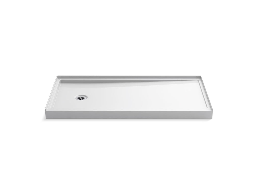 Rely® 60" X 30" Alcove Shower Base, Left Drain