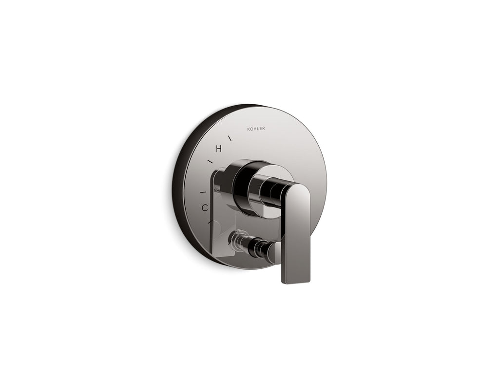 Composed® Rite-Temp® Valve Trim With Push-Button Diverter And Lever Handle