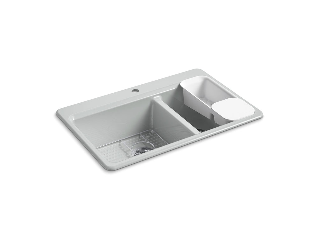 Riverby® 33" Top-Mount Double-Bowl Workstation Kitchen Sink