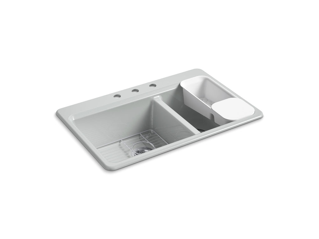 Riverby® 33" Top-Mount Double-Bowl Workstation Kitchen Sink