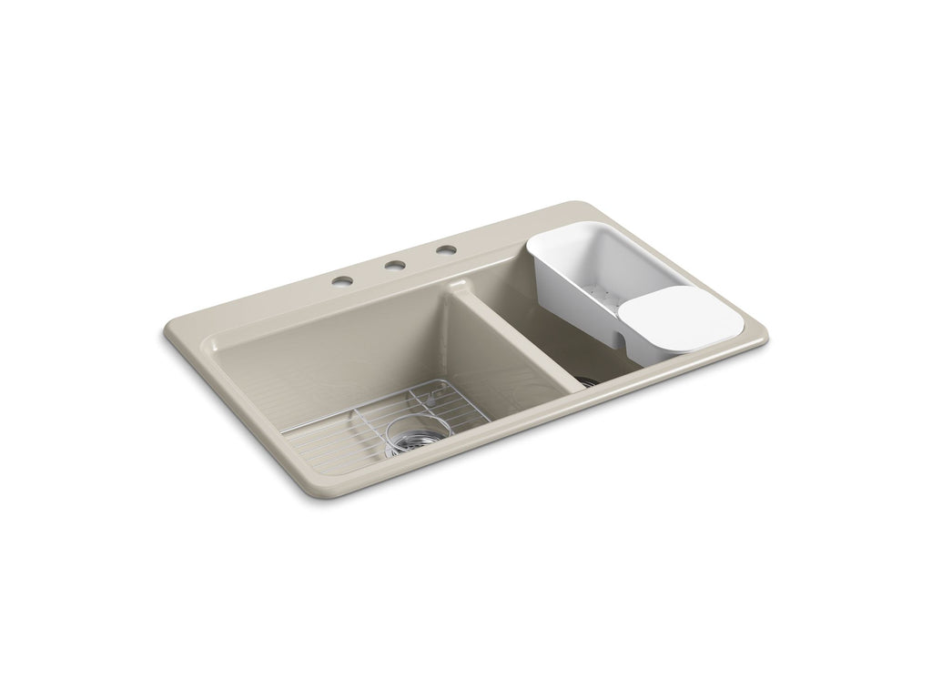 Riverby® 33" Top-Mount Double-Bowl Workstation Kitchen Sink