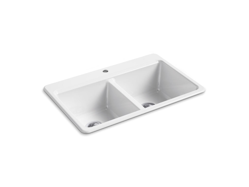 Riverby® 33" Top-Mount Double-Bowl Workstation Kitchen Sink