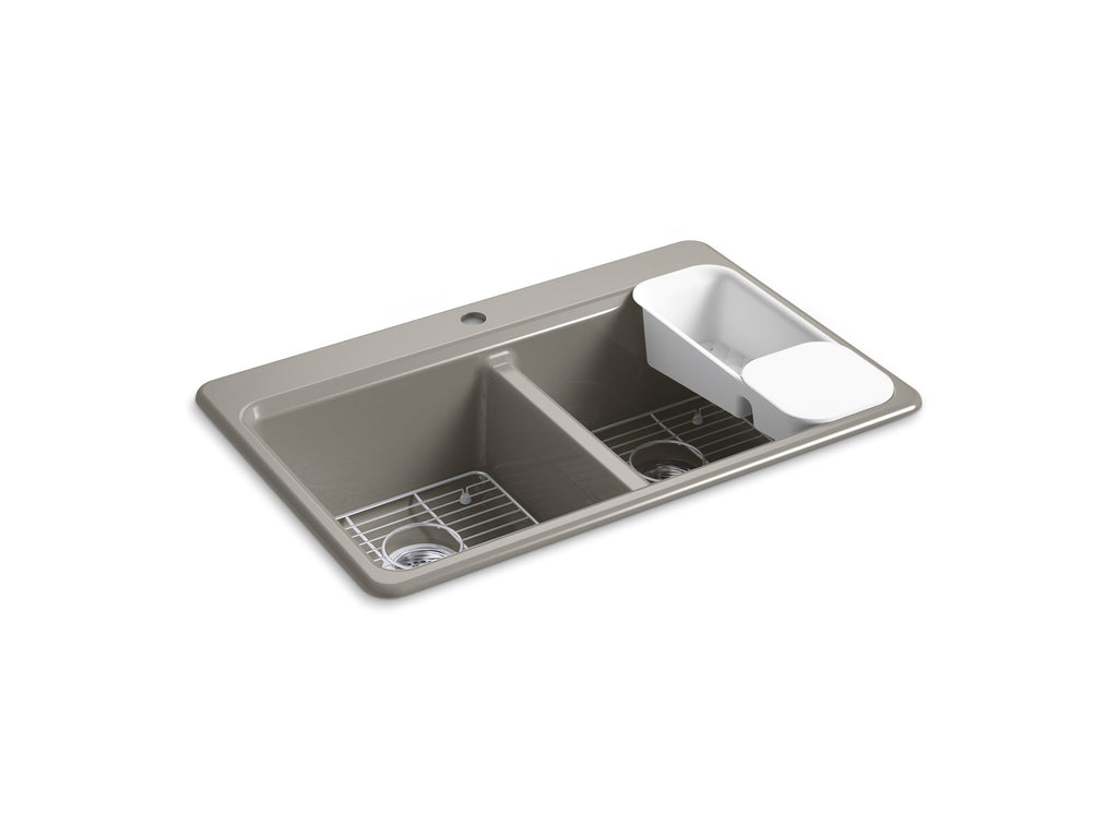 Riverby® 33" Top-Mount Double-Bowl Workstation Kitchen Sink