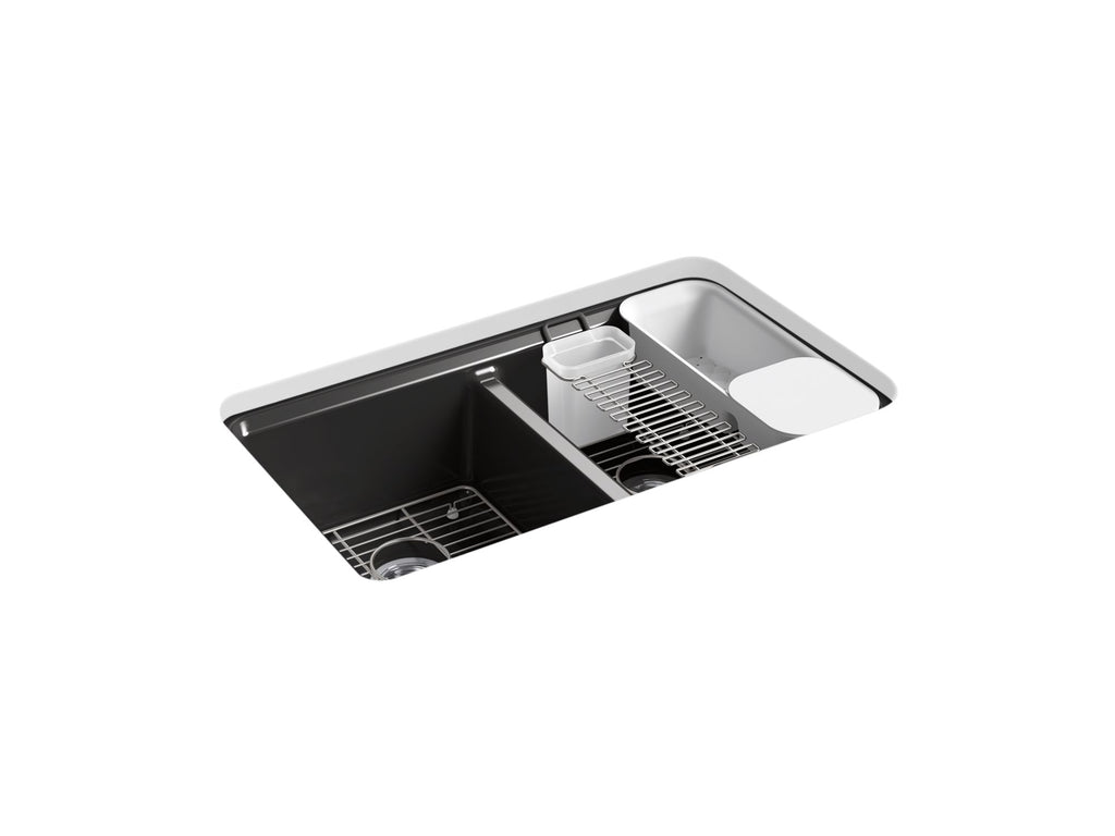 Riverby® 33" Undermount Double-Bowl Workstation Kitchen Sink