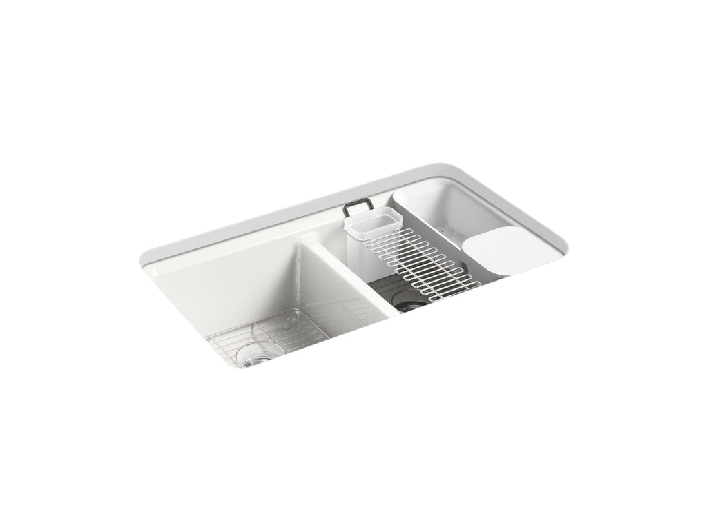 Riverby® 33" Undermount Double-Bowl Workstation Kitchen Sink