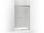 Revel® Sliding Shower Door, 76" H X 44-5/8 - 47-5/8" W, With 5/16" Thick Frosted Glass