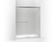 Revel® Sliding Shower Door, 70" H X 56-5/8 - 59-5/8" W, With 1/4" Thick Frosted Glass