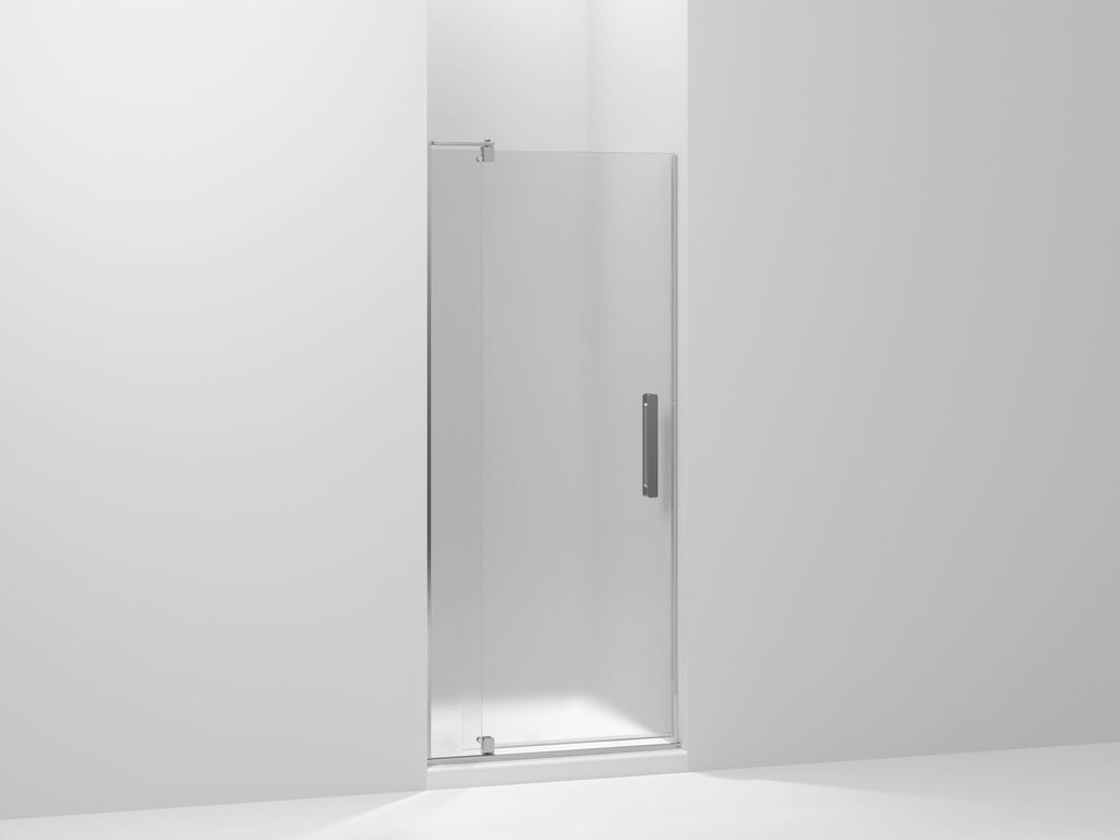Revel® Pivot Shower Door, 70" H X 27-5/16 - 31-1/8" W, With 1/4" Thick Frosted Glass