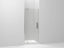 Revel® Pivot Shower Door, 70" H X 27-5/16 - 31-1/8" W, With 1/4" Thick Frosted Glass