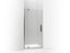 Revel® Pivot Shower Door, 70" H X 31-1/8 - 36" W, With 1/4" Thick Frosted Glass