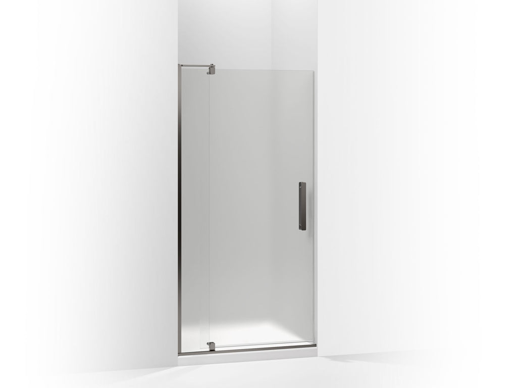 Revel® Pivot Shower Door, 70" H X 27-5/16 - 31-1/8" W, With 1/4" Thick Frosted Glass