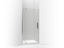 Revel® Pivot Shower Door, 70" H X 31-1/8 - 36" W, With 1/4" Thick Frosted Glass