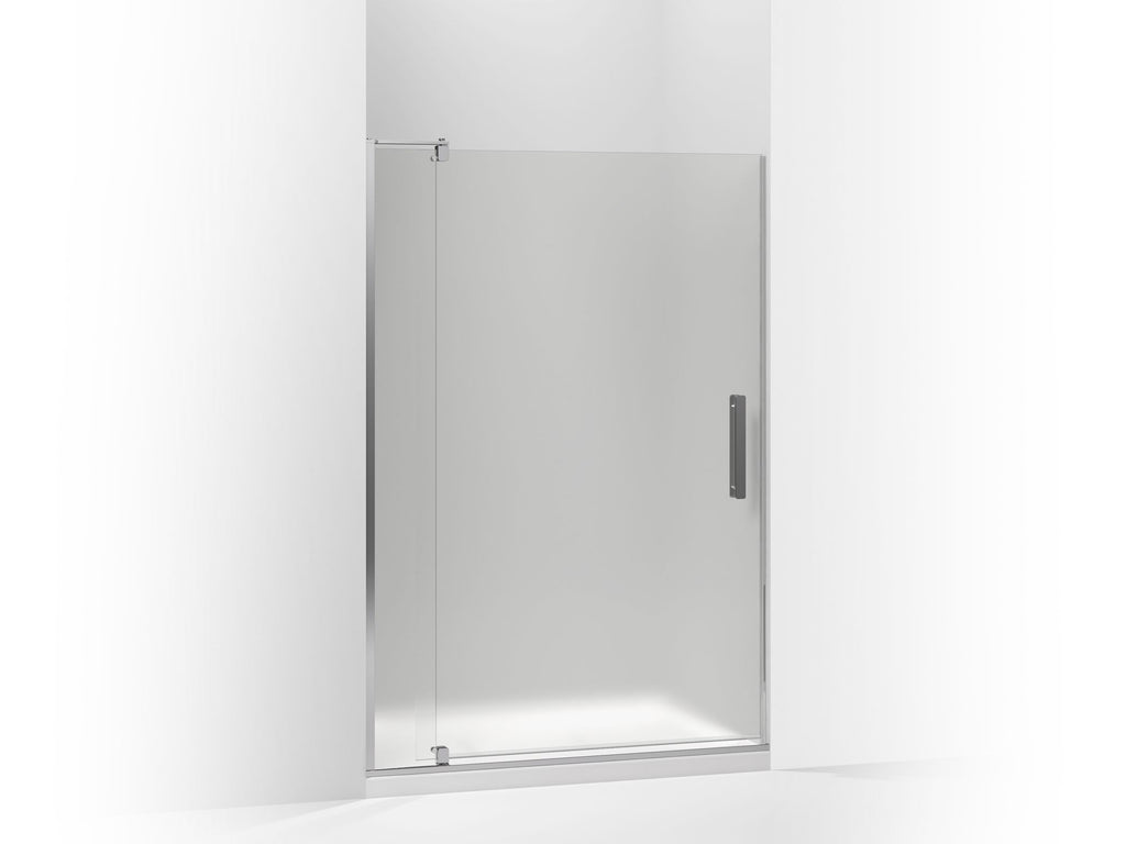 Revel® Pivot Shower Door, 70" H X 39-1/8 - 44" W, With 5/16" Thick Frosted Glass