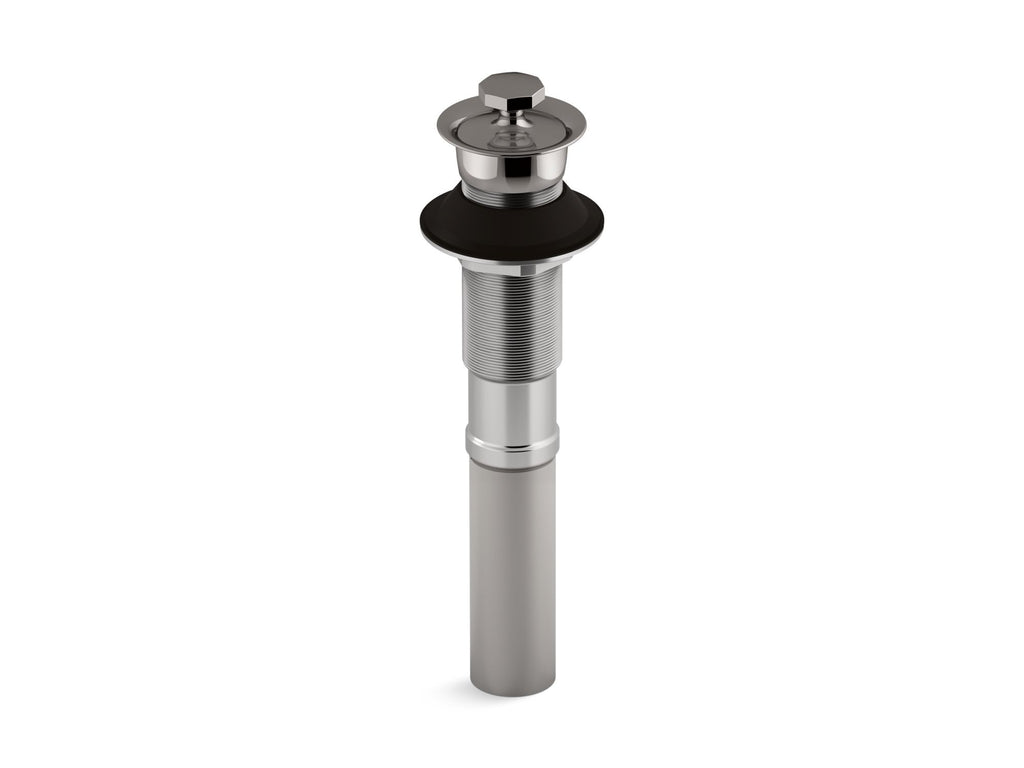 Bathroom Sink Drain With Non-Removable Metal Stopper And Without Overflow