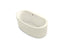 Sunstruck® 65-1/2" X 35-1/2" Freestanding Bath With Bask® Heated Surface And Straight Shroud