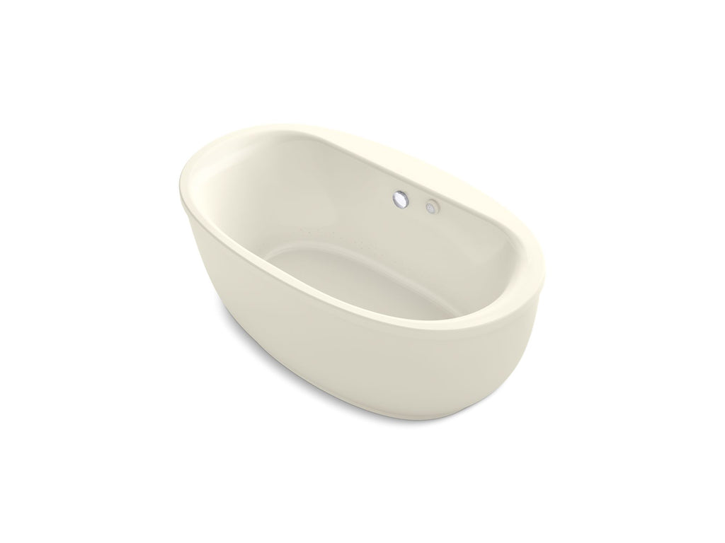 Sunstruck® 65-1/2" X 35-1/2" Freestanding Heated Bubblemassage™ Air Bath With Bask® Heated Surface And Fluted Shroud