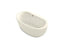 Sunstruck® 65-1/2" X 35-1/2" Oval Freestanding Bath With Bask® Heated Surface And Fluted Shroud