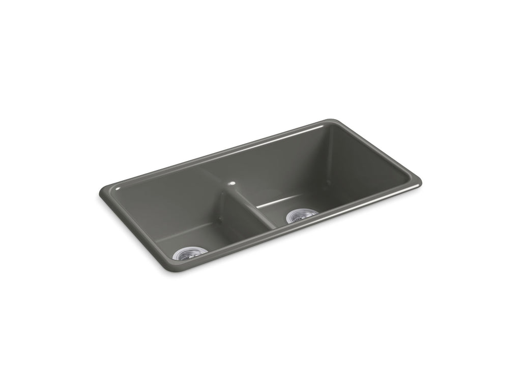 Iron/Tones® Smart Divide® 33" Top-/Undermount Double-Bowl Kitchen Sink