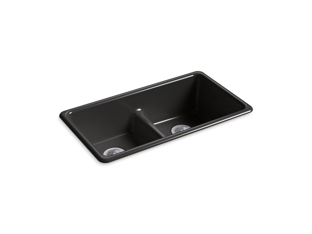 Iron/Tones® Smart Divide® 33" Top-/Undermount Double-Bowl Kitchen Sink