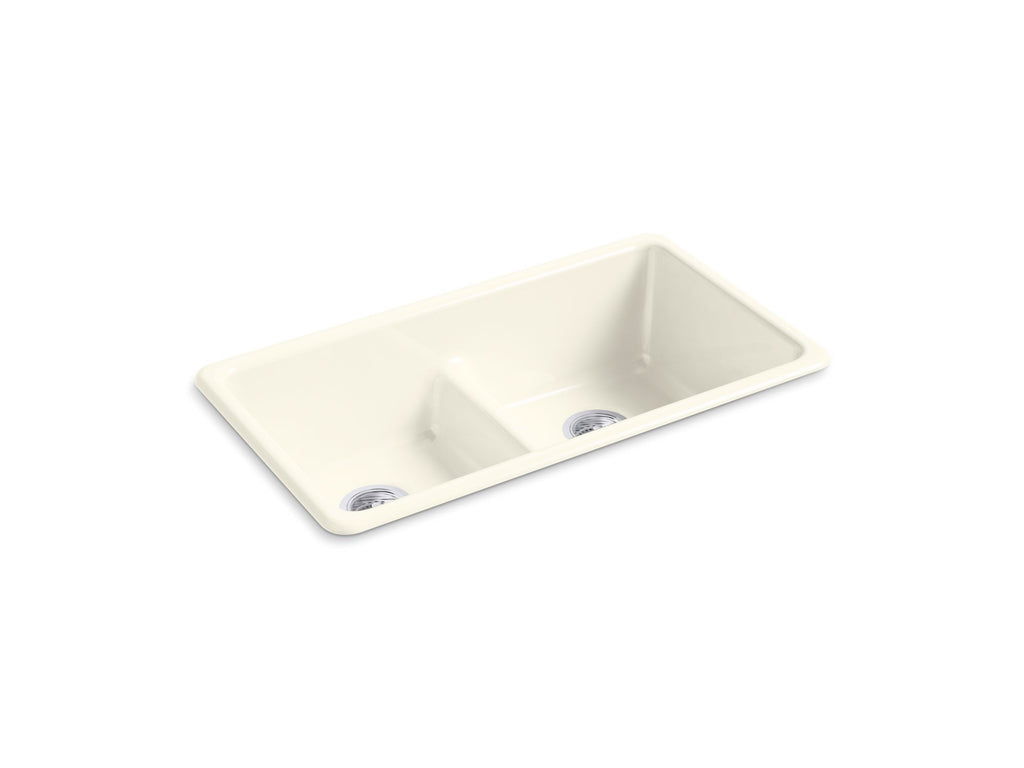 Iron/Tones® Smart Divide® 33" Top-/Undermount Double-Bowl Kitchen Sink