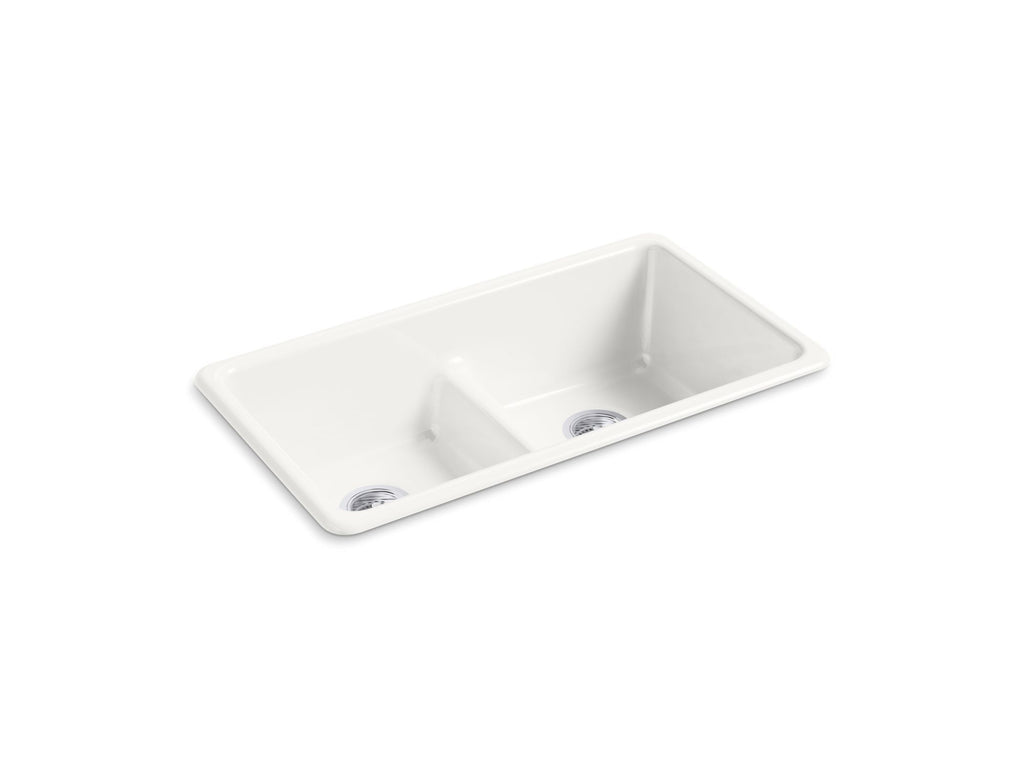 Iron/Tones® Smart Divide® 33" Top-/Undermount Double-Bowl Kitchen Sink