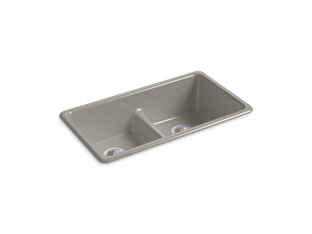 Iron/Tones® Smart Divide® 33" Top-/Undermount Double-Bowl Kitchen Sink