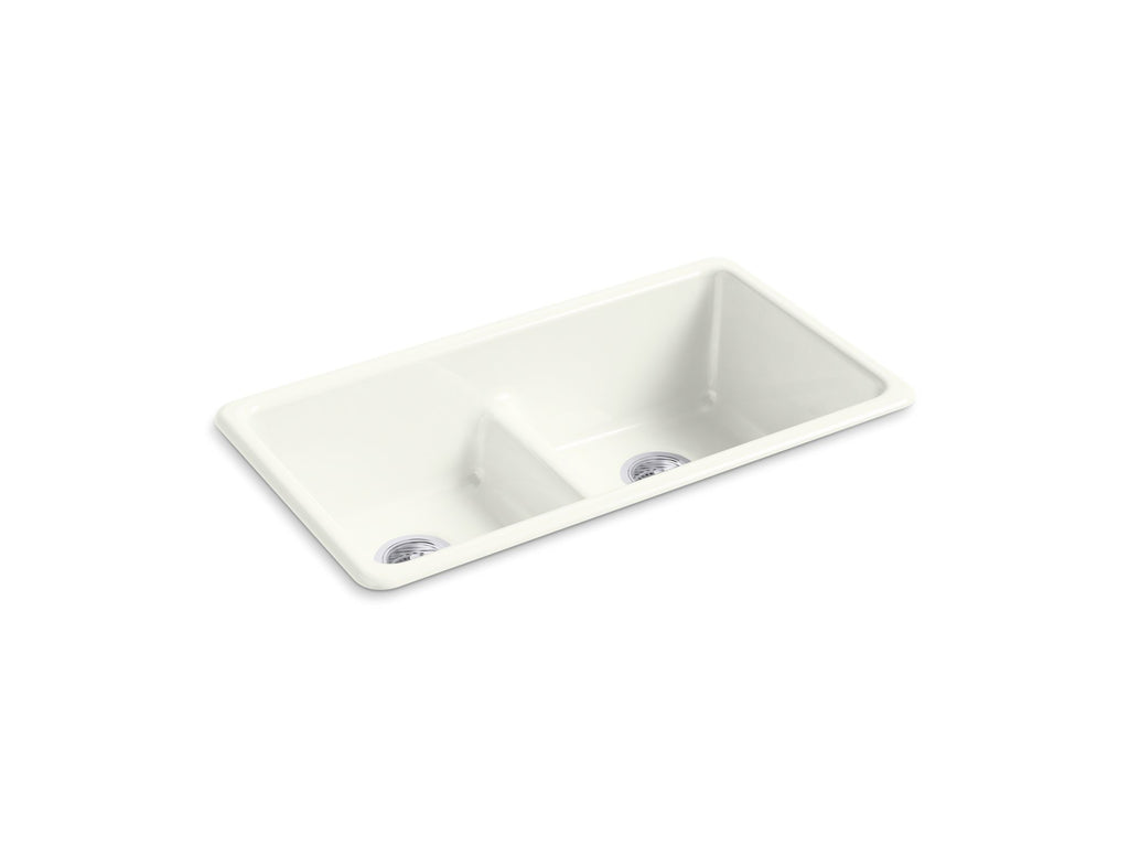 Iron/Tones® Smart Divide® 33" Top-/Undermount Double-Bowl Kitchen Sink