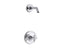 Purist® Rite-Temp® Shower Trim Kit With Cross Handle, Without Showerhead