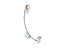 Clearflo Cable Bath Drain, Less Pvc Tubing