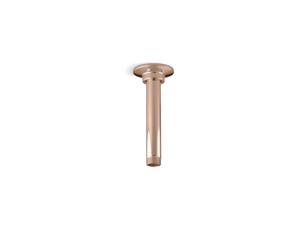 6" Ceiling-Mount Single-Function Rainhead Arm And Flange