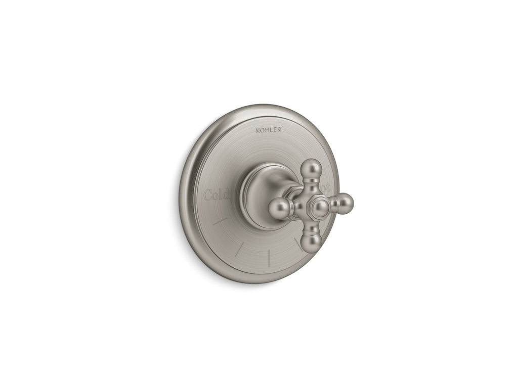 Artifacts® Mastershower® Temperature Control Valve Trim With Cross Handle