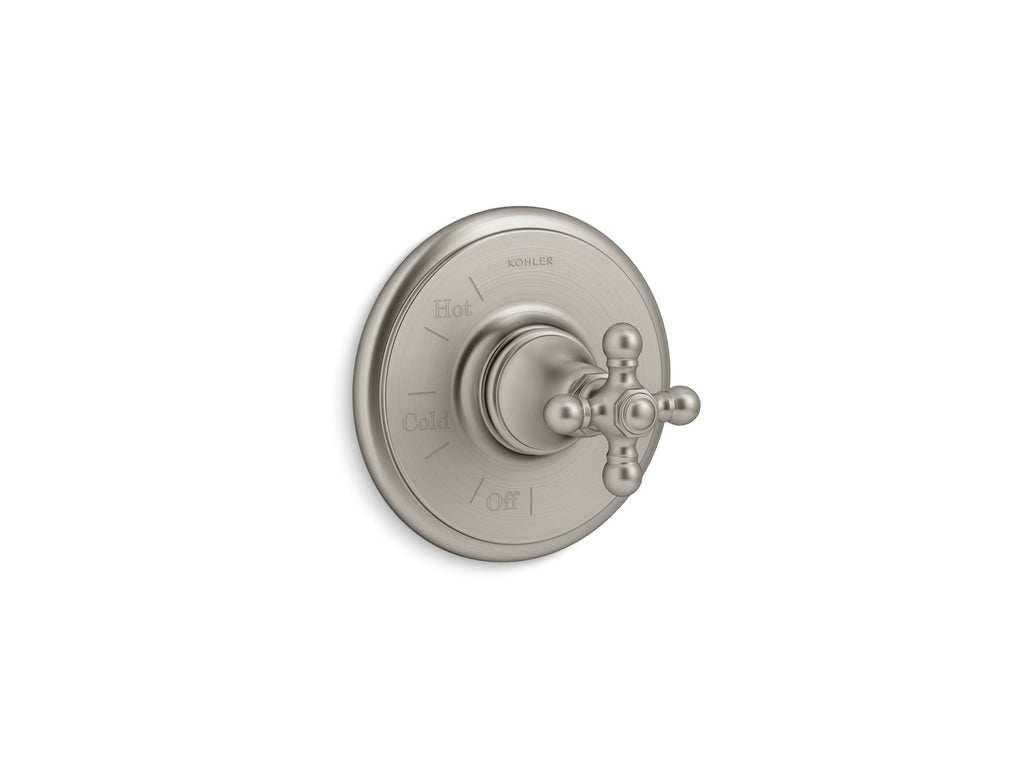 Artifacts® Rite-Temp® Valve Trim With Cross Handle