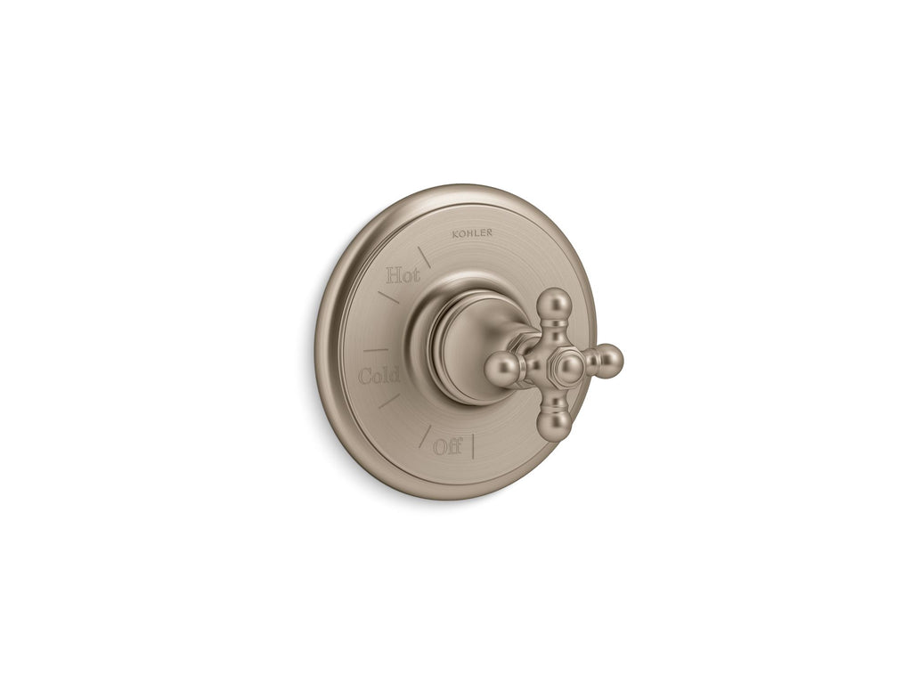 Artifacts® Rite-Temp® Valve Trim With Cross Handle