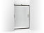 Levity® Sliding Shower Door, 74" H X 43-5/8 - 47-5/8" W, With 1/4" Thick Frosted Glass