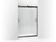 Levity® Sliding Shower Door, 74" H X 43-5/8 - 47-5/8" W, With 1/4" Thick Crystal Clear Glass