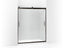 Levity® Sliding Shower Door, 74" H X 56-5/8 - 59-5/8" W, With 1/4" Thick Frosted Glass And Blade Handles