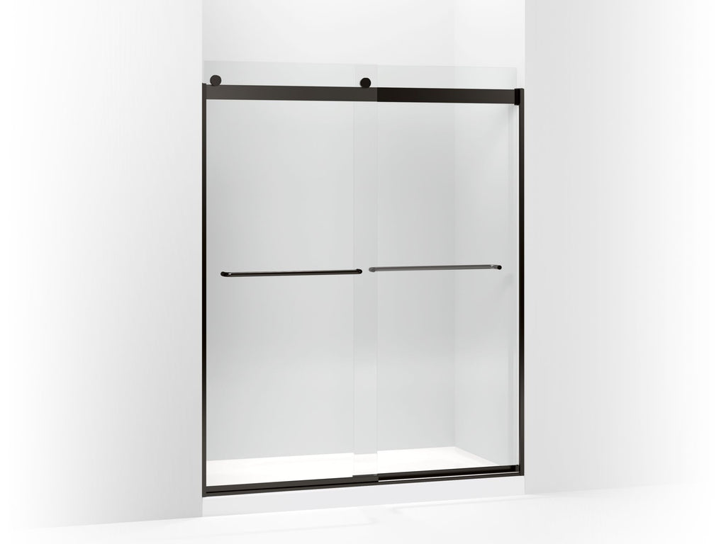 Levity® 74" H Sliding Shower Door With 1/4"-Thick Glass