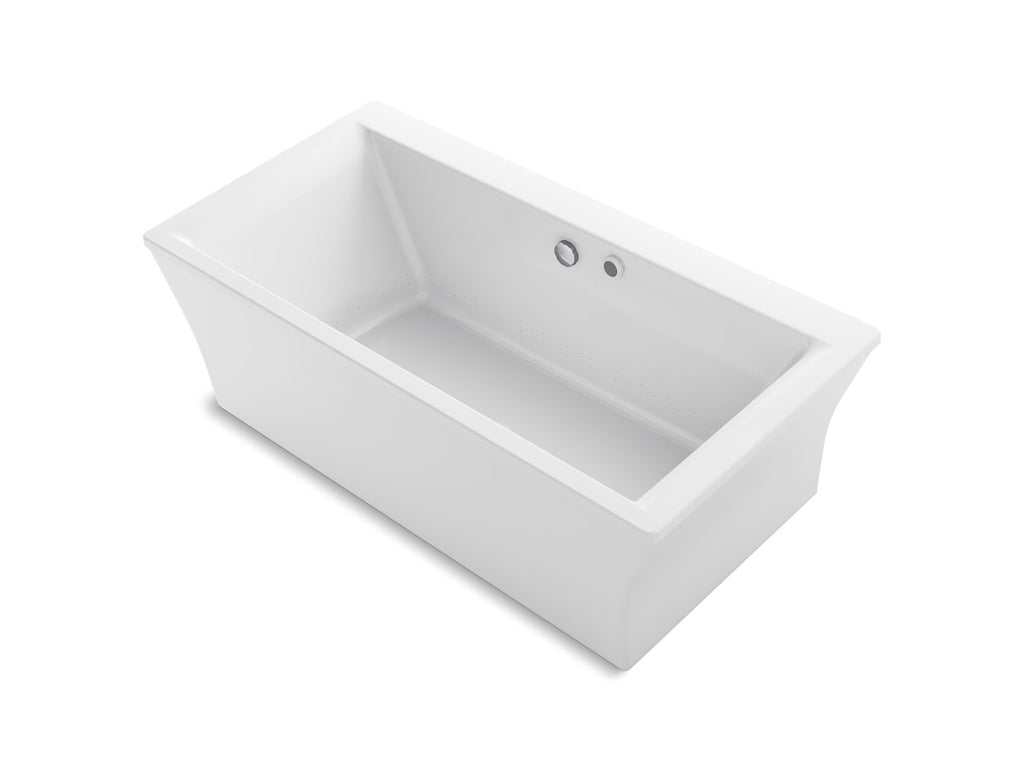 Stargaze® 72" X 36" Freestanding Heated Bubblemassage™ Air Bath With Bask® Heated Surface And Fluted Shroud